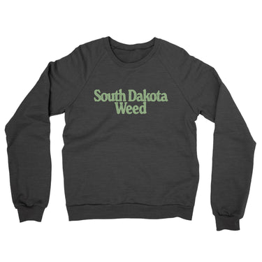 South Dakota Weed Midweight French Terry Crewneck Sweatshirt-Allegiant Goods Co. Vintage Sports Apparel