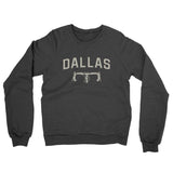 Dallas Cycling Midweight French Terry Crewneck Sweatshirt-Charcoal Heather-Allegiant Goods Co. Vintage Sports Apparel