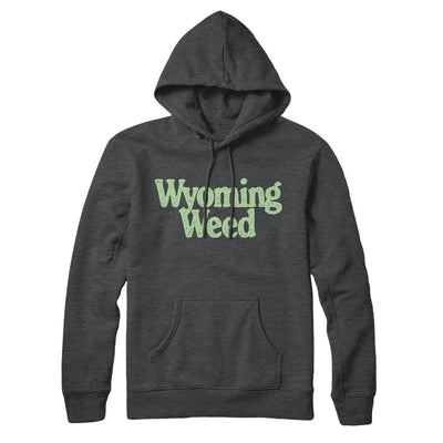 Wyoming Weed Hoodie-Charcoal Heather-Allegiant Goods Co. Vintage Sports Apparel