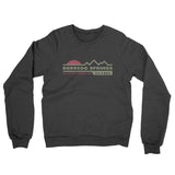 Borrego Springs Mountain Sunset Midweight French Terry Crewneck Sweatshirt-Charcoal Heather-Allegiant Goods Co. Vintage Sports Apparel