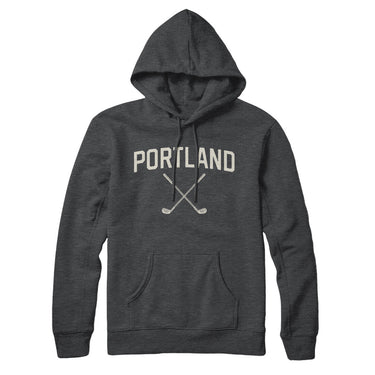 Portland Golf Hoodie-Charcoal Heather-Allegiant Goods Co. Vintage Sports Apparel
