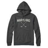 Maryland Golf Hoodie-Charcoal Heather-Allegiant Goods Co. Vintage Sports Apparel