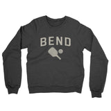 Bend Pickleball Midweight French Terry Crewneck Sweatshirt-Charcoal Heather-Allegiant Goods Co. Vintage Sports Apparel