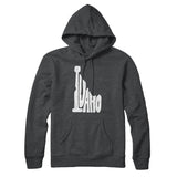 Idaho State Shape Text Hoodie-Allegiant Goods Co. Vintage Sports Apparel