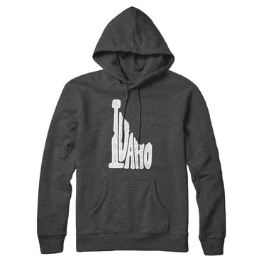Idaho State Shape Text Hoodie-Allegiant Goods Co. Vintage Sports Apparel