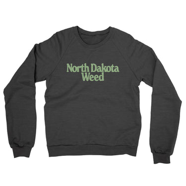 North Dakota Weed Midweight French Terry Crewneck Sweatshirt-Allegiant Goods Co. Vintage Sports Apparel