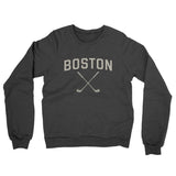 Boston Golf Midweight French Terry Crewneck Sweatshirt-Charcoal Heather-Allegiant Goods Co. Vintage Sports Apparel