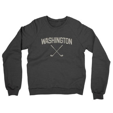 Washington Golf Midweight French Terry Crewneck Sweatshirt-Charcoal Heather-Allegiant Goods Co. Vintage Sports Apparel