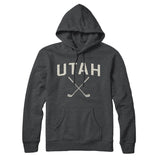 Utah Golf Hoodie-Charcoal Heather-Allegiant Goods Co. Vintage Sports Apparel