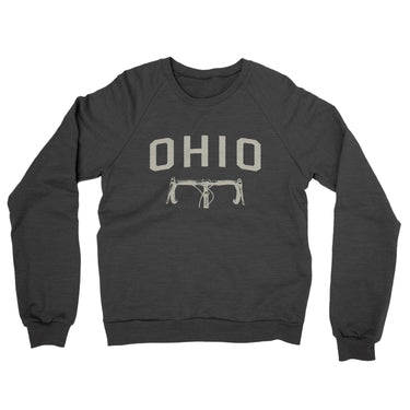 Ohio Cycling Midweight French Terry Crewneck Sweatshirt-Charcoal Heather-Allegiant Goods Co. Vintage Sports Apparel