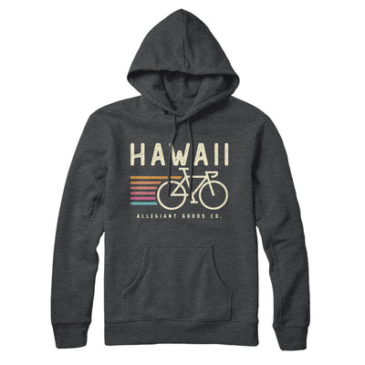 Hawaii Cycling Hoodie-Charcoal Heather-Allegiant Goods Co. Vintage Sports Apparel