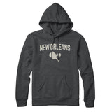New Orleans Pickleball Hoodie-Charcoal Heather-Allegiant Goods Co. Vintage Sports Apparel