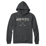 Massachusetts Golf Hoodie-Charcoal Heather-Allegiant Goods Co. Vintage Sports Apparel