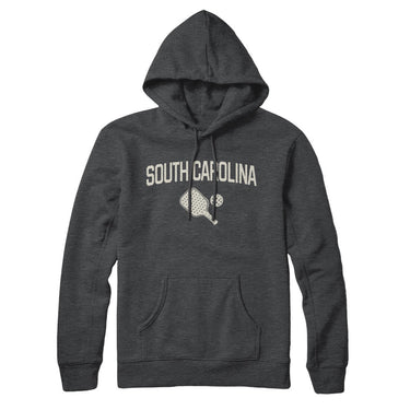 South Carolina Pickleball Hoodie-Charcoal Heather-Allegiant Goods Co. Vintage Sports Apparel