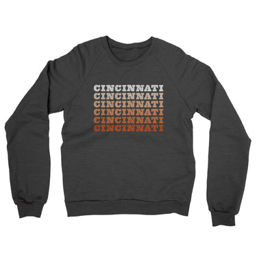 Cincinnati Repeat Midweight French Terry Crewneck Sweatshirt-Allegiant Goods Co. Vintage Sports Apparel