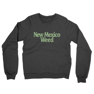 New Mexico Weed Midweight French Terry Crewneck Sweatshirt-Allegiant Goods Co. Vintage Sports Apparel