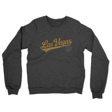 Las Vegas Vintage Script Midweight French Terry Crewneck Sweatshirt-Allegiant Goods Co. Vintage Sports Apparel