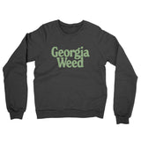 Georgia Weed Midweight French Terry Crewneck Sweatshirt-Charcoal Heather-Allegiant Goods Co. Vintage Sports Apparel