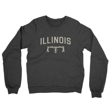 Illinois Cycling in Charcoal Heather Color