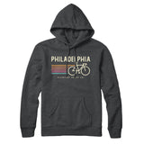 Philadelphia Cycling Hoodie-Charcoal Heather-Allegiant Goods Co. Vintage Sports Apparel