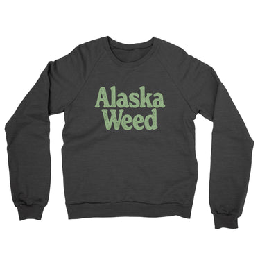 Alaska Weed Midweight French Terry Crewneck Sweatshirt-Allegiant Goods Co. Vintage Sports Apparel