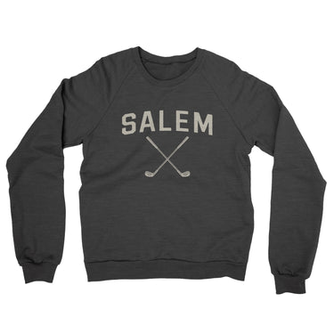 Salem Golf Midweight French Terry Crewneck Sweatshirt-Charcoal Heather-Allegiant Goods Co. Vintage Sports Apparel