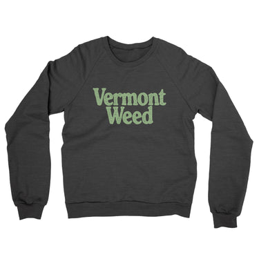 Vermont Weed Midweight French Terry Crewneck Sweatshirt-Allegiant Goods Co. Vintage Sports Apparel
