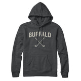 Buffalo Golf Hoodie-Charcoal Heather-Allegiant Goods Co. Vintage Sports Apparel