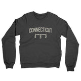 Connecticut Cycling Midweight French Terry Crewneck Sweatshirt-Charcoal Heather-Allegiant Goods Co. Vintage Sports Apparel