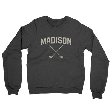 Madison Golf Midweight French Terry Crewneck Sweatshirt-Charcoal Heather-Allegiant Goods Co. Vintage Sports Apparel