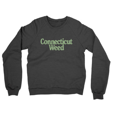 Connecticut Weed Midweight French Terry Crewneck Sweatshirt-Allegiant Goods Co. Vintage Sports Apparel