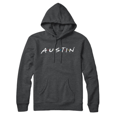 Austin Friends Hoodie-Charcoal Heather-Allegiant Goods Co. Vintage Sports Apparel