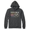 Virginia Cycling Hoodie-Charcoal Heather-Allegiant Goods Co. Vintage Sports Apparel