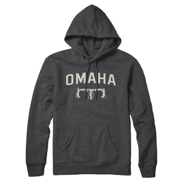 Omaha Cycling Hoodie-Charcoal Heather-Allegiant Goods Co. Vintage Sports Apparel