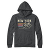 New York Cycling Hoodie-Charcoal Heather-Allegiant Goods Co. Vintage Sports Apparel