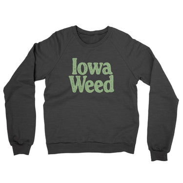 Iowa Weed Midweight French Terry Crewneck Sweatshirt-Allegiant Goods Co. Vintage Sports Apparel