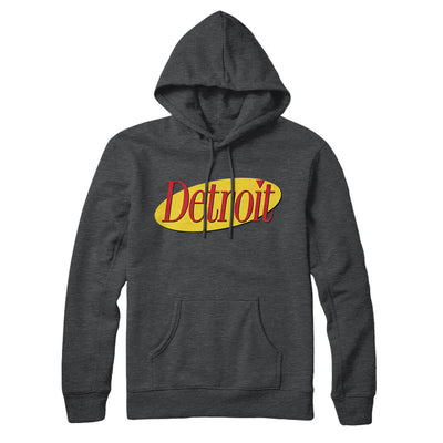 Detroit Seinfeld Hoodie-Charcoal Heather-Allegiant Goods Co. Vintage Sports Apparel