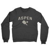 Aspen Pickleball Midweight French Terry Crewneck Sweatshirt-Charcoal Heather-Allegiant Goods Co. Vintage Sports Apparel