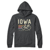 Iowa Cycling Hoodie-Charcoal Heather-Allegiant Goods Co. Vintage Sports Apparel