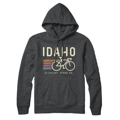 Idaho Cycling Hoodie-Charcoal Heather-Allegiant Goods Co. Vintage Sports Apparel
