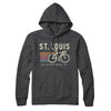 St. Louis Cycling Hoodie-Charcoal Heather-Allegiant Goods Co. Vintage Sports Apparel