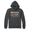 Nebraska Cycling Hoodie-Charcoal Heather-Allegiant Goods Co. Vintage Sports Apparel