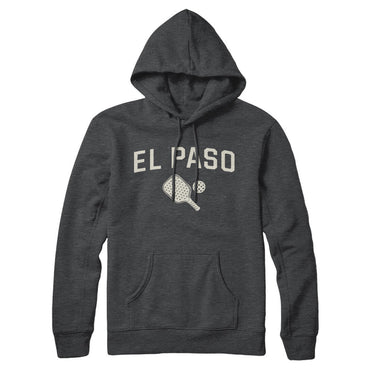 El Paso Pickleball Hoodie-Charcoal Heather-Allegiant Goods Co. Vintage Sports Apparel