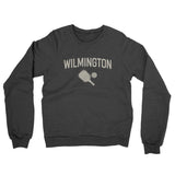Wilmington Pickleball Midweight French Terry Crewneck Sweatshirt-Charcoal Heather-Allegiant Goods Co. Vintage Sports Apparel