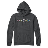 Seattle Friends Hoodie-Charcoal Heather-Allegiant Goods Co. Vintage Sports Apparel