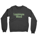 Louisiana Weed Midweight French Terry Crewneck Sweatshirt-Allegiant Goods Co. Vintage Sports Apparel