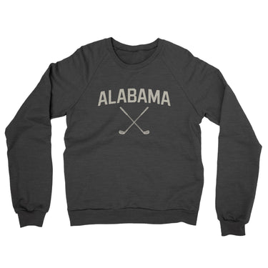 Alabama Golf Midweight French Terry Crewneck Sweatshirt-Charcoal Heather-Allegiant Goods Co. Vintage Sports Apparel
