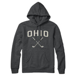 Ohio Golf Hoodie-Charcoal Heather-Allegiant Goods Co. Vintage Sports Apparel