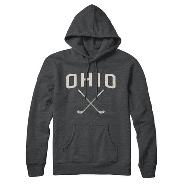 Ohio Golf Hoodie-Charcoal Heather-Allegiant Goods Co. Vintage Sports Apparel