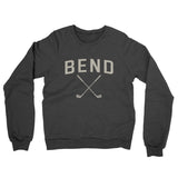 Bend Golf Midweight French Terry Crewneck Sweatshirt-Charcoal Heather-Allegiant Goods Co. Vintage Sports Apparel